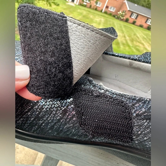 ALEGRIA PG Lite Lauryn Blue Metallic Leather Comfort Clogs Women's 41 10.5/11 - Picture 10 of 15